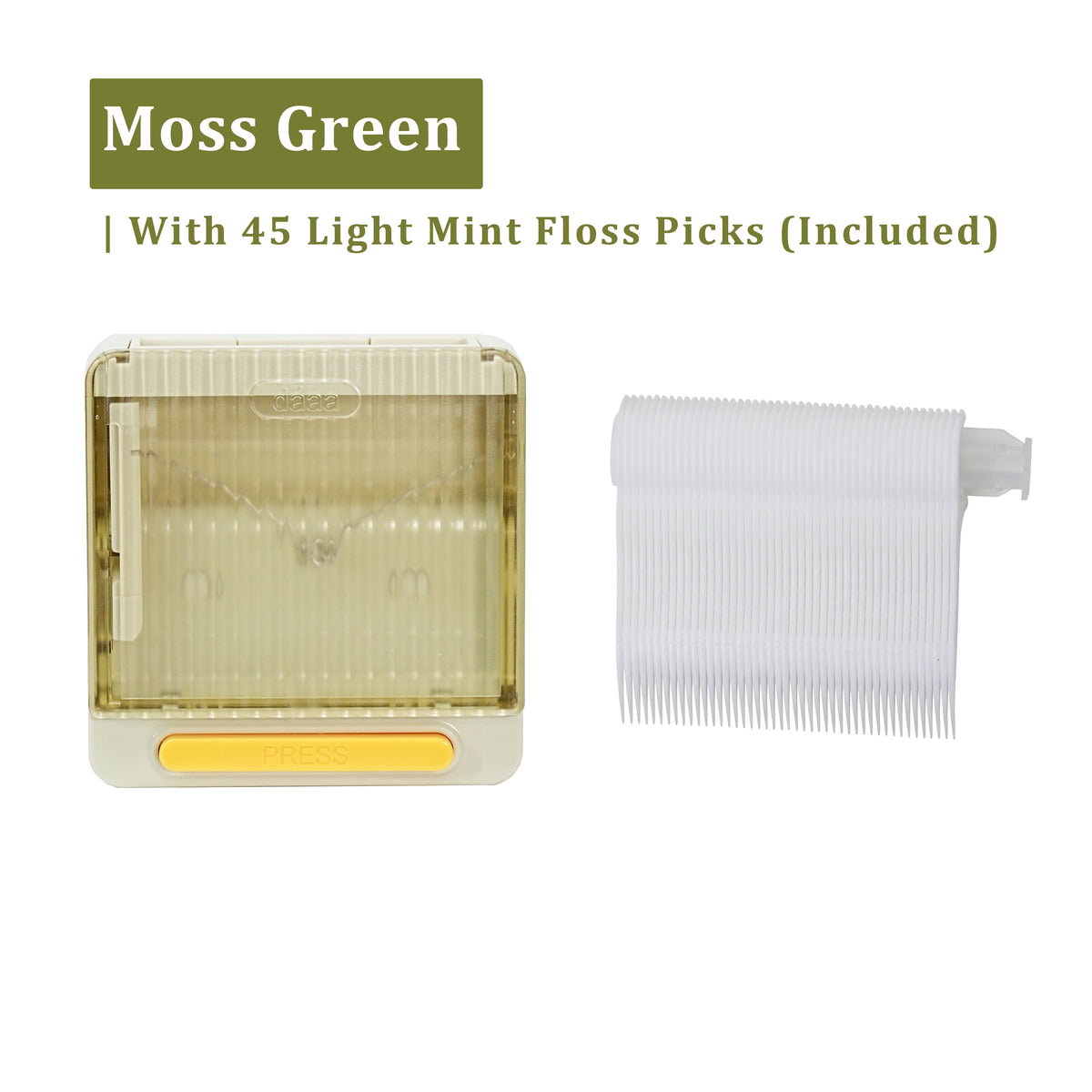 Automatic Dental Floss Case - Moss Green, 1 bag