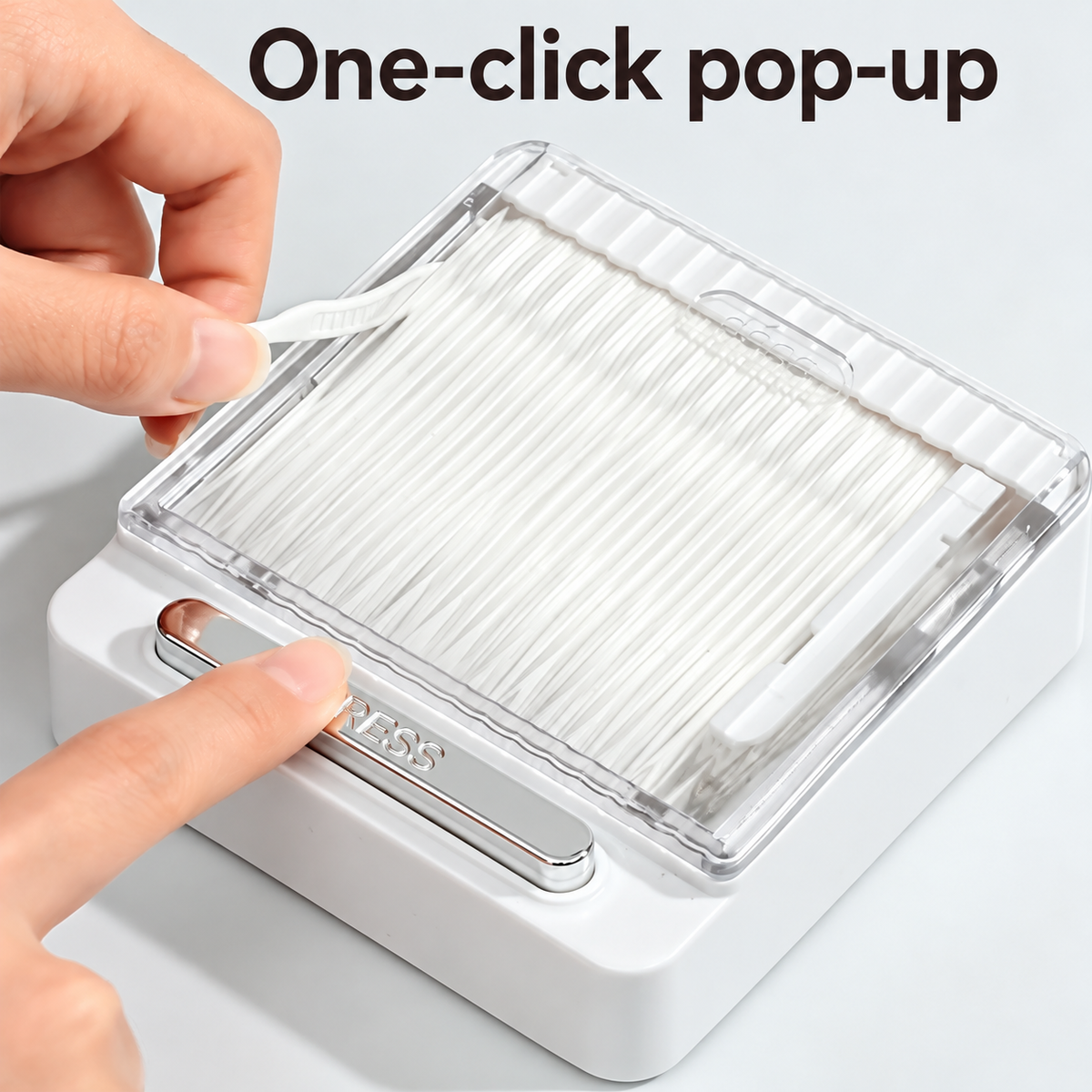 One-click pop-up dental floss dispenser