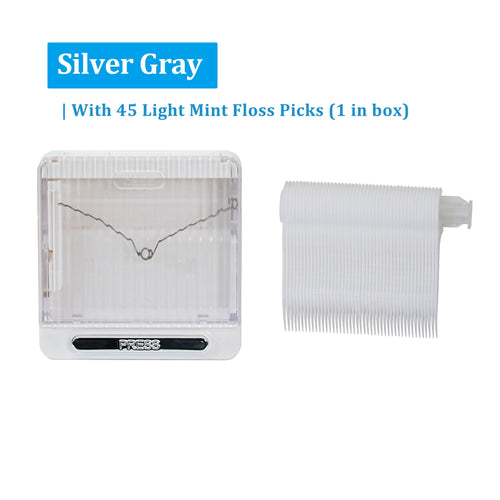 Automatic Dental Floss Case - Silver Gray, 1 bag