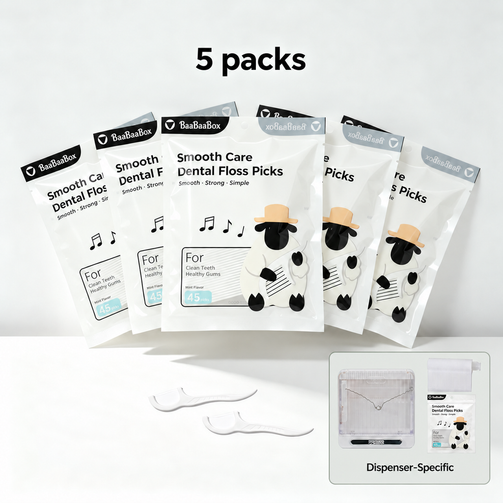 5 packs of 45 floss picks — Dispenser-Specific