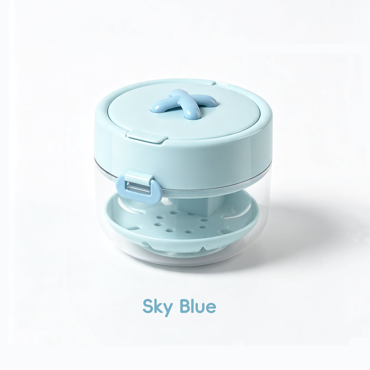 3-in-1 Portable Retainer Cleaning and Storage Case - Blue