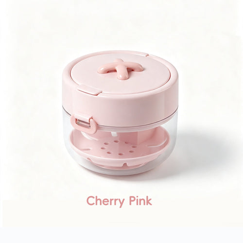 3-in-1 Portable Retainer Cleaning and Storage Case - Pink