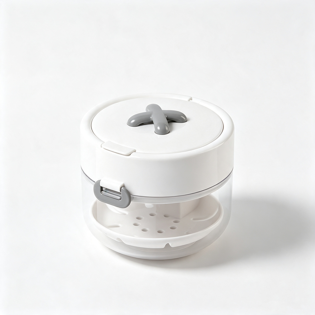 3-in-1 Portable Retainer Cleaning and Storage Case - White