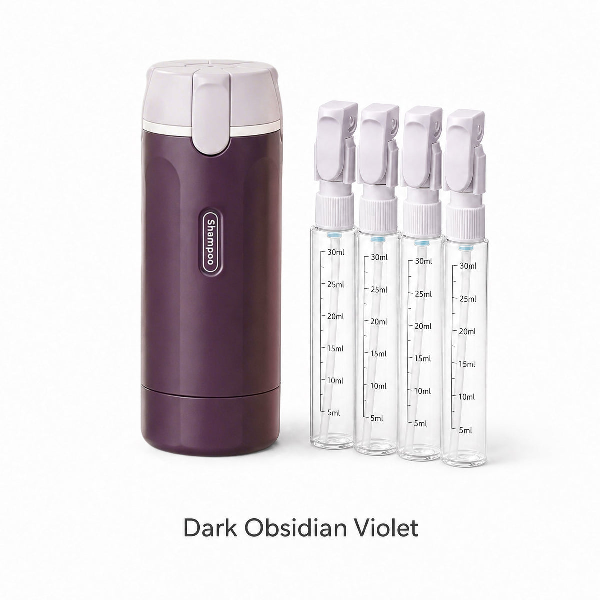 4-in-1 Travel Cosmetic Dispenser Bottle - Purple