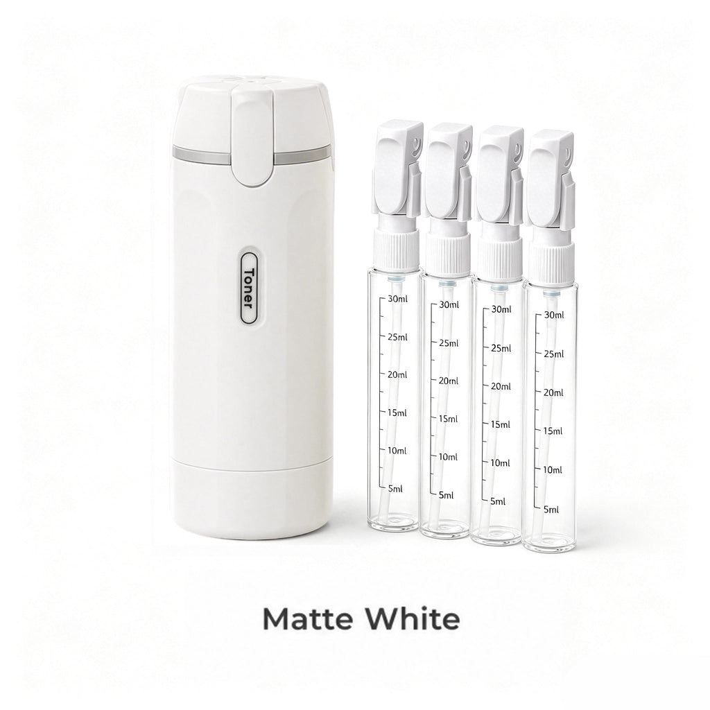4-in-1 Travel Cosmetic Dispenser Bottle - White